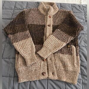Premium Vintage Italian Knit Button Up Wool Sweater